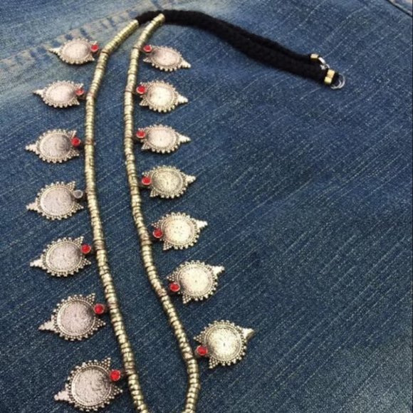 Mala And Choker Set, Coins Jewelry Set, Antique Jewelry, Tribal Jewelry, - Picture 6 of 8